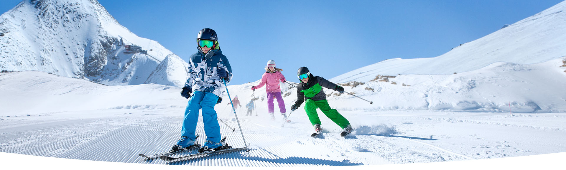 Familien Skifahren